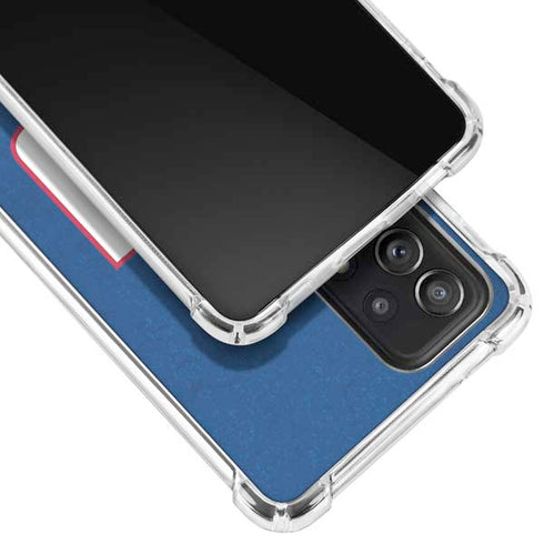 NFL New York Giants Distressed Galaxy A52 5G Clear Case